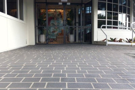 Avista Liquid Tile after stencil entry Slate Grey