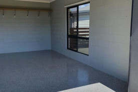 Garage floor after UltraFlake 3